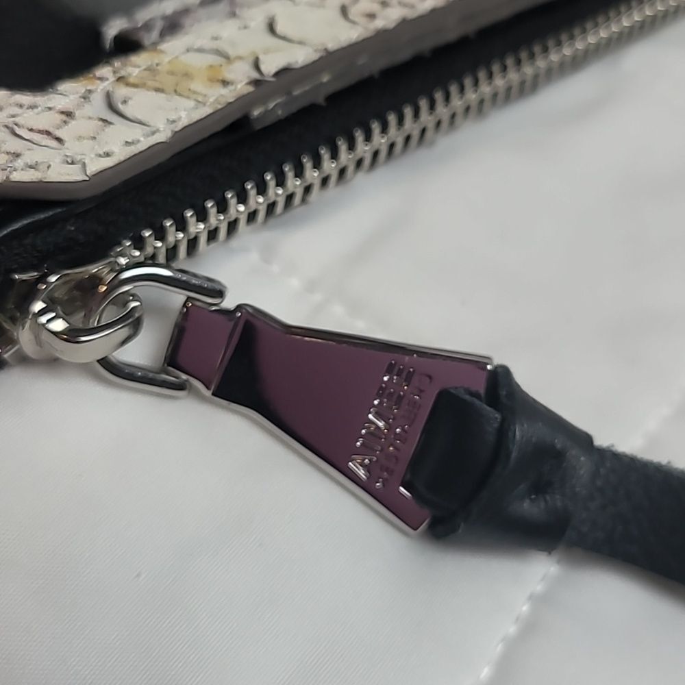3/$20🎉 Aimee Kestenberg Leather Phone Crossbody Vanilla Snake Print Mini Purse - Picture 4 of 10